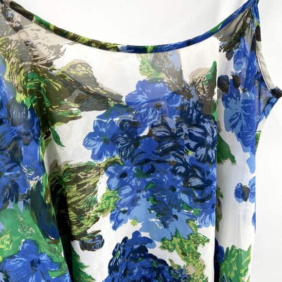 Show Me Your Mumu Blue Floral Sleeveless Swing Tank // S - Picture 4 of 9